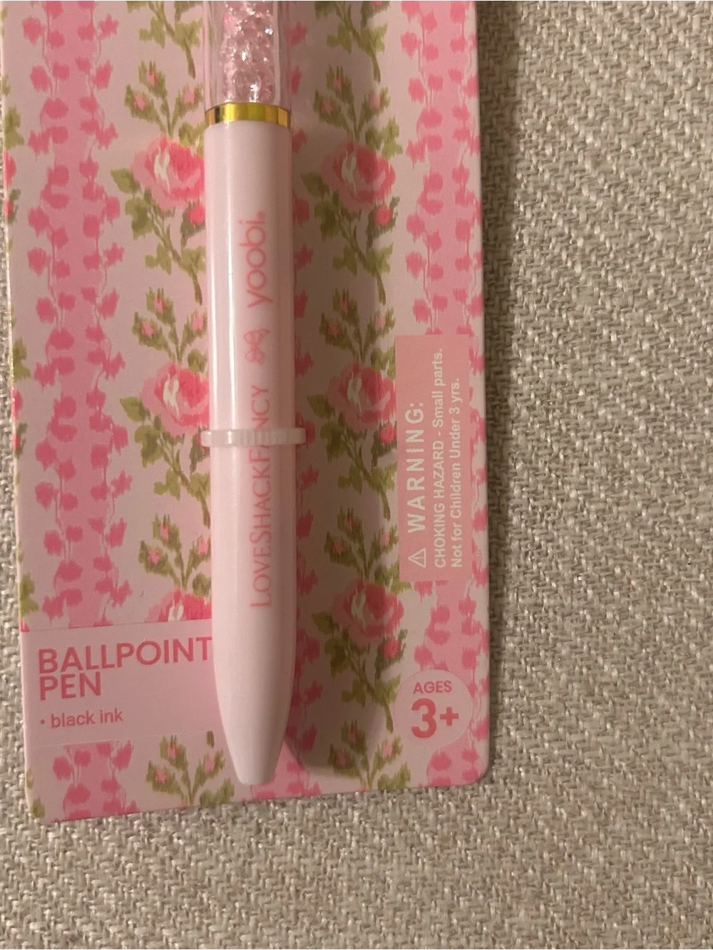 LOVESHACKFANCY x Target Yoobi Pink Bow Pen